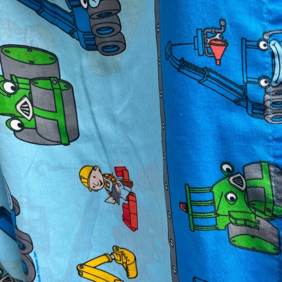 Vintage Bob the Builder Twin Flat Sheet 2001 - Vintage Kids Bedding - Picture 3 of 5